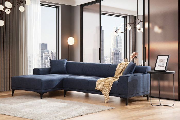 Atelier Del Sofa Petra L Corner - Azul Atelier Del Sofa Petra L Corner - Azul